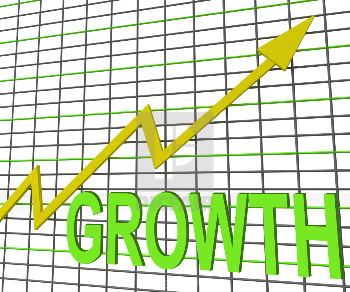  Growth  Graph Chart  Shows Increase  Sales  Profit License 